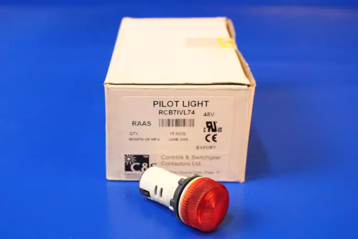 LED-merkkilamppu 22mm Punainen 48Vac/dc - 22mm LED-merkkivalot 48Vac/dc - RCB7IVL7448Vac-dc - 1