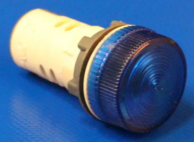 LED-merkkilamppu 22mm Sininen 110Vac - 22mm LED-merkkivalot 110Vac - RCB7IVL76110Vac - 1