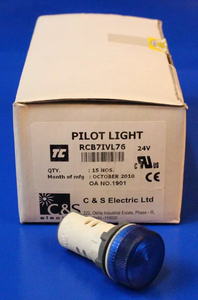 LED-merkkilamppu 22mm Sininen 24Vac/dc - 22mm LED-merkkivalot 24Vac/dc - RCB7IVL7624Vac-dc - 1