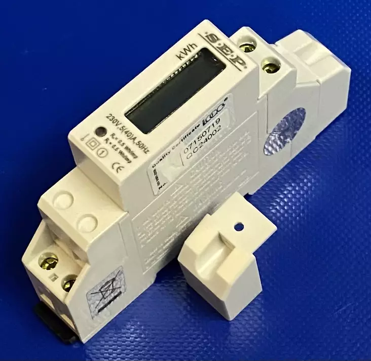 Kwh-mittari 1~ Digitaalinen suoramittaus 40A leveys 1-din moduuli - Din-Moduuli KWH-mittarit jälkimittauksee - LEM012SD - 1