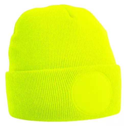 Painettava HiVis-Keltainen pipo pyöreällä painopaikalla B446FYE - Pipot - B446FYE - 1