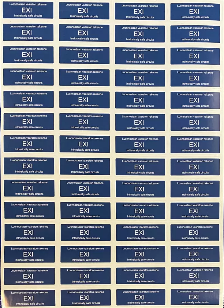 Tarra EXI Luonnostaan .. 19*50 mm 56 kpl/arkki - A4 4-väri Muotoonleikatut tarrat  - TAREXI - 1