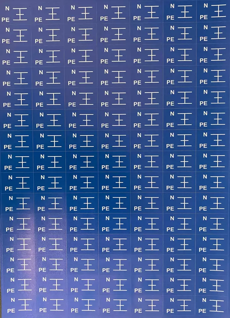 Tarra PEN pieni 90 kpl/arkki - A4 4-väri Muotoonleikatut tarrat  - TARPEN1uusi - 1