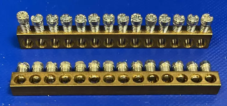 SET14 PE-/N-kisko ECS-MK-BASIC-SET 14x16mm² - Ruuviliitäntäiset 2-kiskoiset N- ja PE-k - SET14_irto - 1