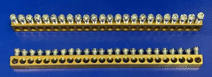 SET24 PE-/N-kisko ECS-MK-BASIC-SET 24x16mm² - Ruuviliitäntäiset 2-kiskoiset N- ja PE-k - SET24_irto - 1