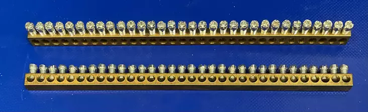 SET32 PE-/N-kisko ECS-MK-BASIC-SET 32x16mm² - Ruuviliitäntäiset 2-kiskoiset N- ja PE-k - SET32_irto - 1