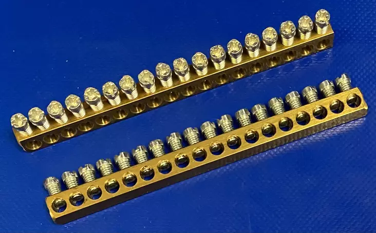 SET18 PE-/N-kisko ECS-MK-BASIC-SET 18x16mm² - Ruuviliitäntäiset N- ja PE-kiskot - SET18_irto - 1