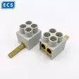 Cu-syöttöliitin 2x16mm² piikki eristetty 1-modulin leveä - Al-/Cu-yleisliittimet - 2115900050-DT - 3
