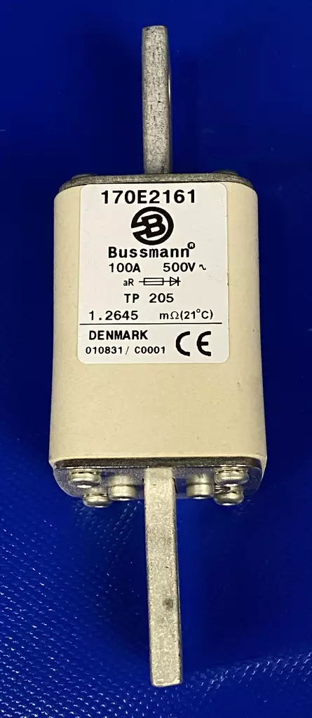 205 100A 500V Erik.nop.kahvavaroke - Erikoisnopeat NH kahvasulakkeet pulttiki - 170E2161 - 1