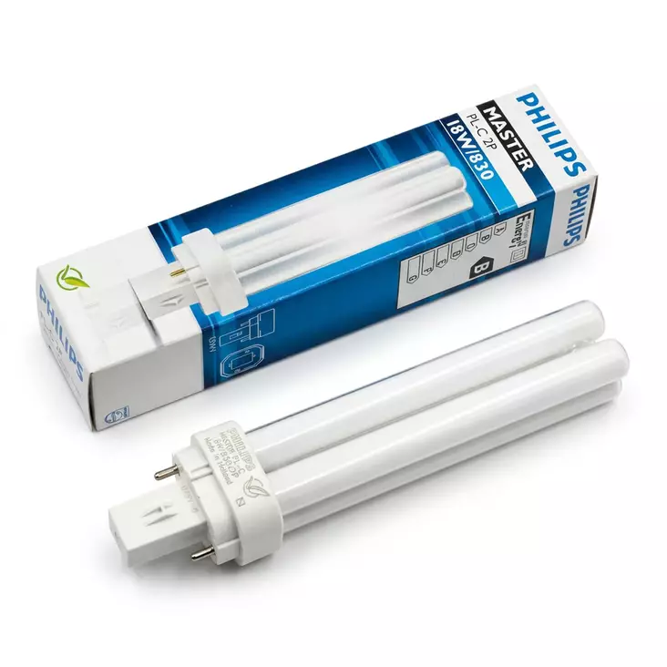 Pienoisloisteputki 18W Philips Master 1200 lm - Pienoisloisteputket - PLC2P18WG24dz - 2